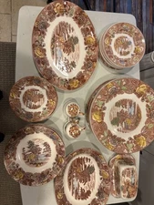 Nasco Mountain Wood Land 46 Piece China Set