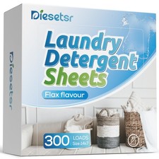 Diesetsr Laundry Detergent Sheets 150 150 Count (Pack of 1), Flax flavour 