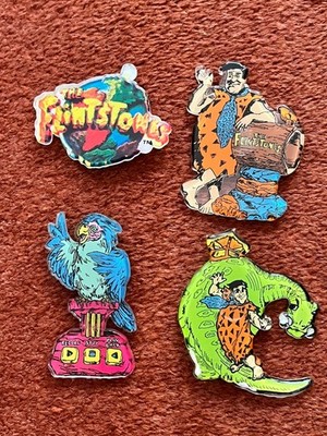 Vintage Set Amblin Flintstones Film Kühlschrankmagnete 1994. X 4