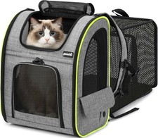 Pecute Cat Backpack Carrier XL, Expandable Pet Backpack for Cats  Small Dogs...