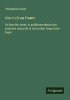 Des Juifs En France ThéOphile Hallez Taschenbuch FranzöSisch 2025