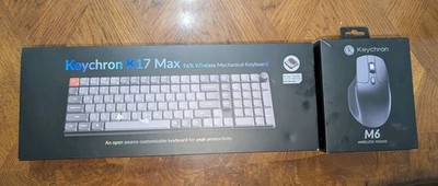 Keychron K17 Max 96% Layout QMK/Launcher Ultra-Slim Wireless Wired W/ M6 Mouse 