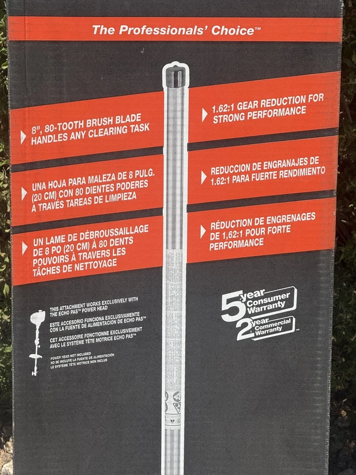 Echo PAS-225 PAS-230 PAS-266 PAS-2620 99944200601 Brushcutter Attachment - Image 2 of 4