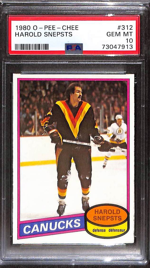 1980 O-Pee-Chee #312 Harold Snepsts PSA 10 GEM-MT 73047913
