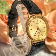 Seiko Spirit Ladies Watch Gold New Battery Used, 1 Available SA1006