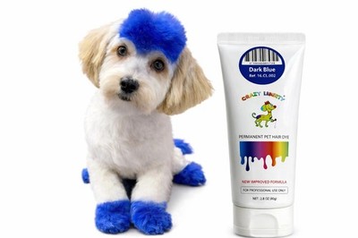 Crazy Liberty Permanent Pet Hair Dye for Dogs and Horses 2.8 Fl Oz, Dark Blue
