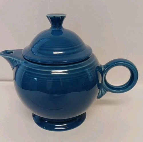 Fiesta Teapot Lapis Blue Fiestaware Mint Condition