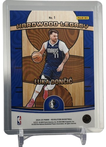 2024-25 Panini Revolution Hardwood Legacy Luka Doncic Dallas Mavericks Card #1 - Picture 2 of 5