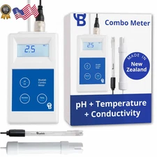 Bluelab Combo Meter for pH Temperature & Conductivity in Water Easy Calibration