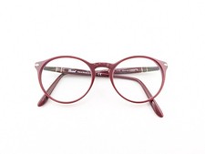 Persol Eyeglasses Frames Only, 3092-V 1110, 50-19-145, Red, Made in Italy