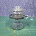 VTG Pyrex Flameware Glass Percolator Coffee Pot 9 Cup 7759B Complete No Chips