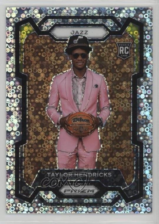 2023-24 Panini Prizm Rookie Variation Fast Break Taylor Hendricks #161 8d4