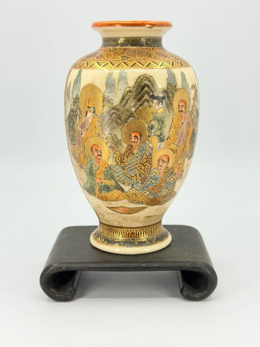 萨摩在日本古董花瓶| eBay