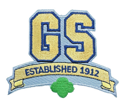 Girl Scout Patch: GS Established 1912 Commemorative   Trefoil NEW
