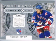 2022-23 UPPER DECK ARTIFACTS THREADS OF TIME THEOREN FLEURY NEW YORK RANGERS