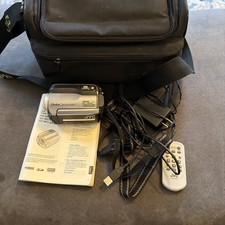 JVC GZ-MG130 Everio Standard Definition Camcorder (Silver) w/ Cords And Case
