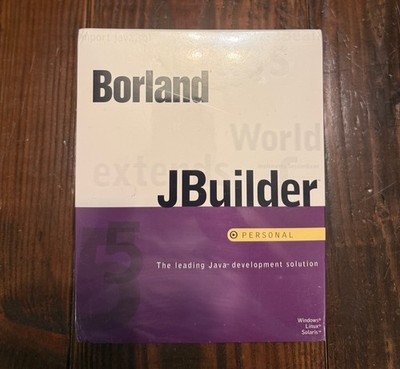 NEW Borland JBUILDER 5.0 CDROM Personal SEALED Java JBC0050WWFS180 Vtg Software