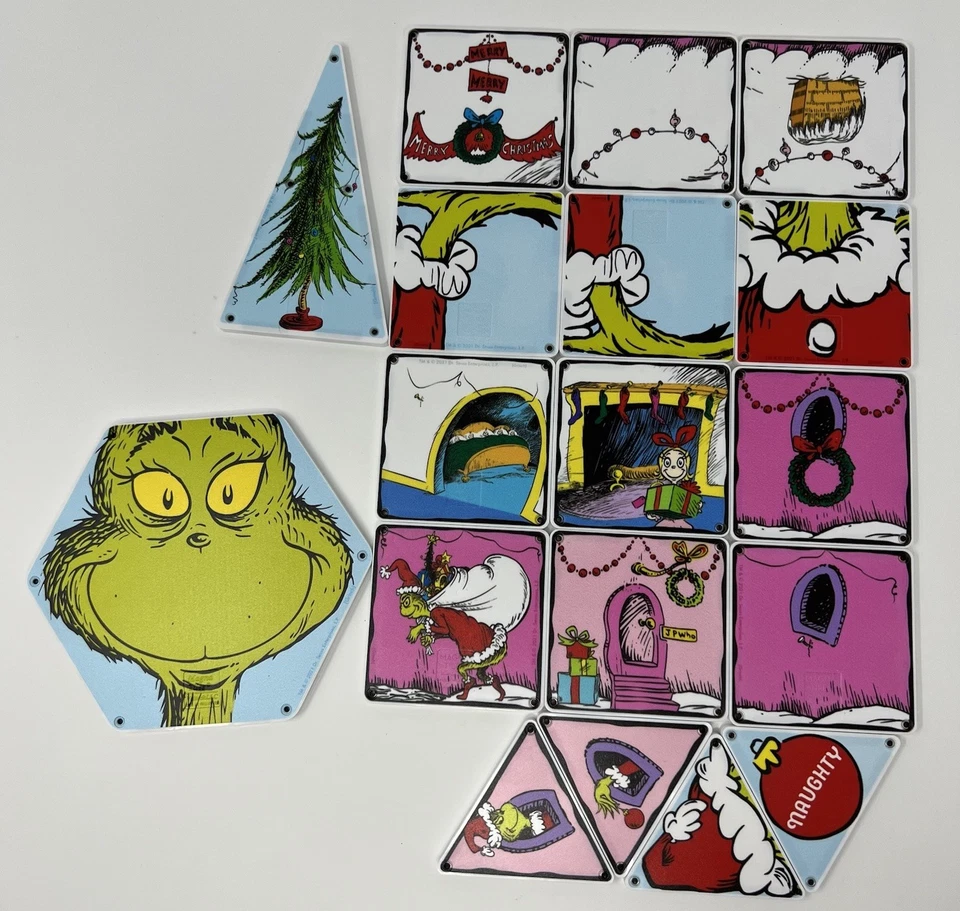 Magna-Tiles Grinch Dr Seuss Limited Edition Magnetic Building Toys INCOMPLETE - Image 4 of 4
