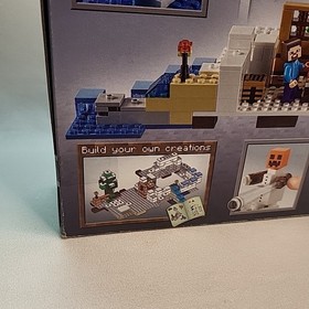 Lego Minecraft The Snow Hideout 21120 Brand New Sealed Back Box Tear Fast Ship