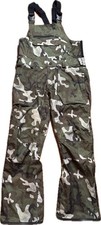 Volcom Roan Camo Bib Snow Overalls Snowboard Relaxed Fit Men's S 15K Vented Legs