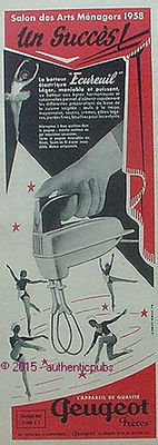 Batteur électrique Ancien Peugeot Frères - Mixeur Plongeant - Occasion Fonctionnel