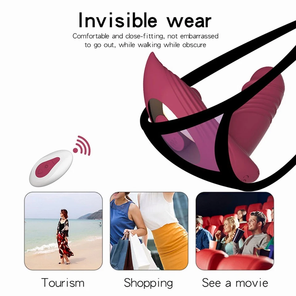 Wearable Thrusting Vibrator Clit Sucking Dildo G-Spot Massager Sex Toy for Women - Image 3 of 4