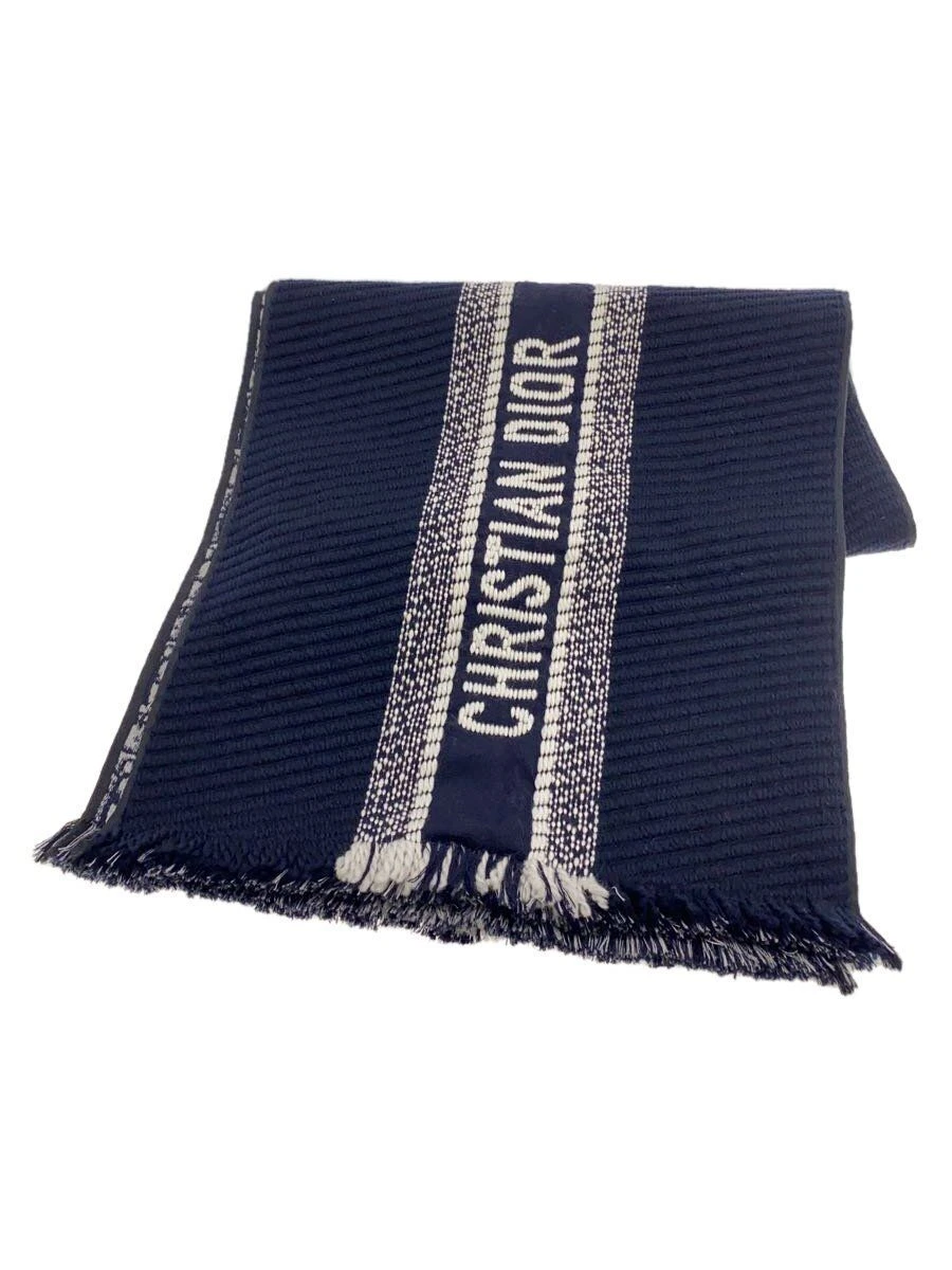 Foulard femme Christian Dior 14CDO301L985 oblique réversible laine marine occasion