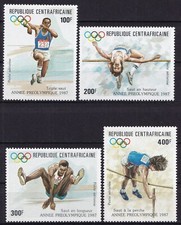 Central African Republic 1987 Olympics Seoul (2nd s.)  air mail full set MNH