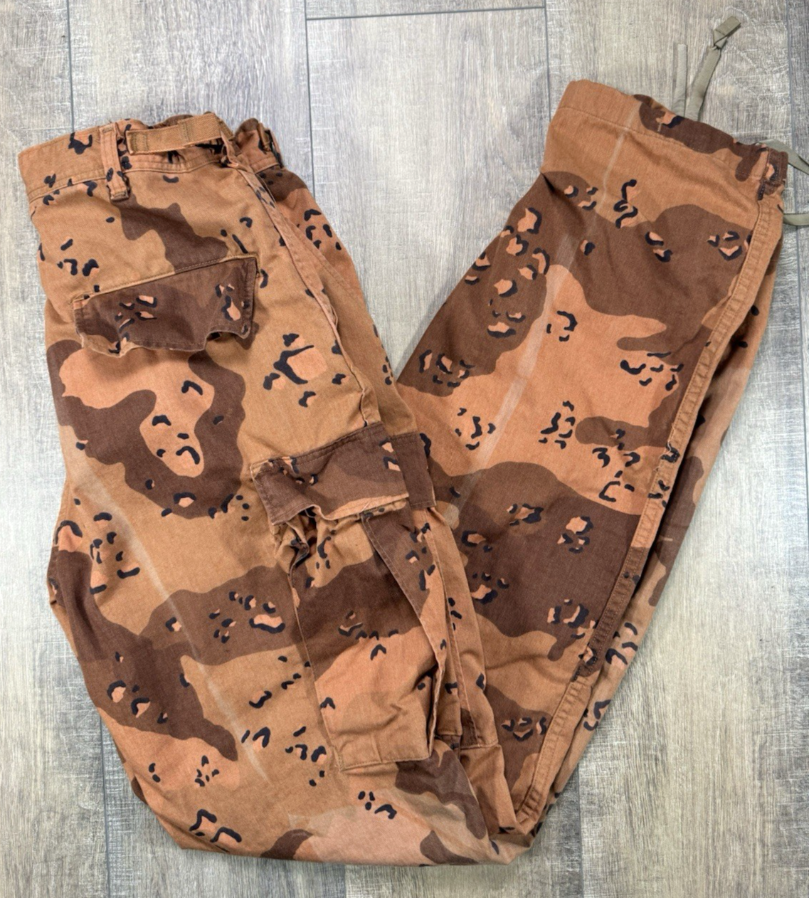 Military Small X  Long Orange Autumn Desert Storm Camouflage Combat Trousers