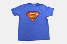 DC Comics Youth Boys Superman Classic Logo Royal Heather Shirt NWT 2XL 18 