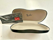 Ray Ban Hard Clamshell Glasses Case Black Case Only With Cleaning Cloth