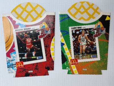 Vintage 1993 Michael Jordan & Larry Bird MVP Fry Box Rare McDonald's Never Open