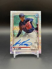 2020 Bowman Chrome Prospects Auto #CPA-JDC Jasseel De La Cruz - Speckle Ref /299
