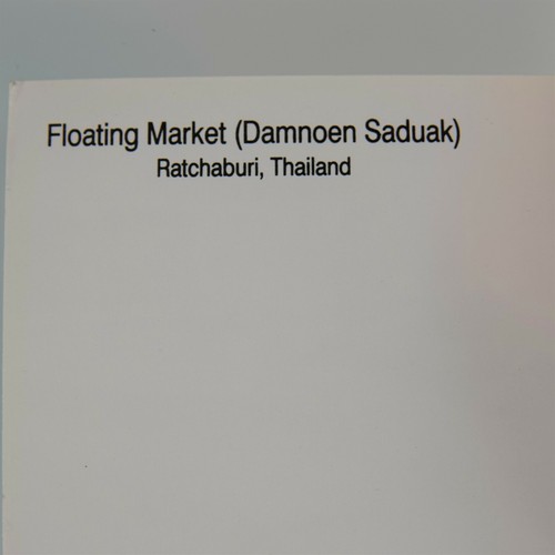 Floating Market Ratchaburi Thailand Vintage Postcard - Picture 7 of 8