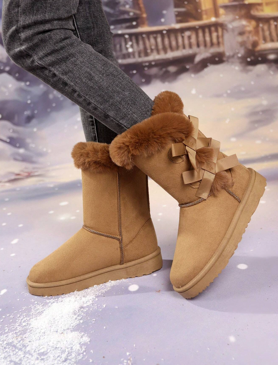 Zapatos Tenis Botas de Invierno Nieve Para Mujer Zapatillas Alta