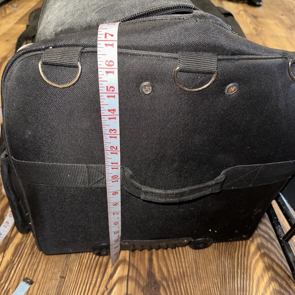 DREAM DUFFEL Large Black Bag Dance Luggage with Retractable Hanging