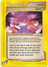 Pokemon Aquapolis 133/147 Seer Card