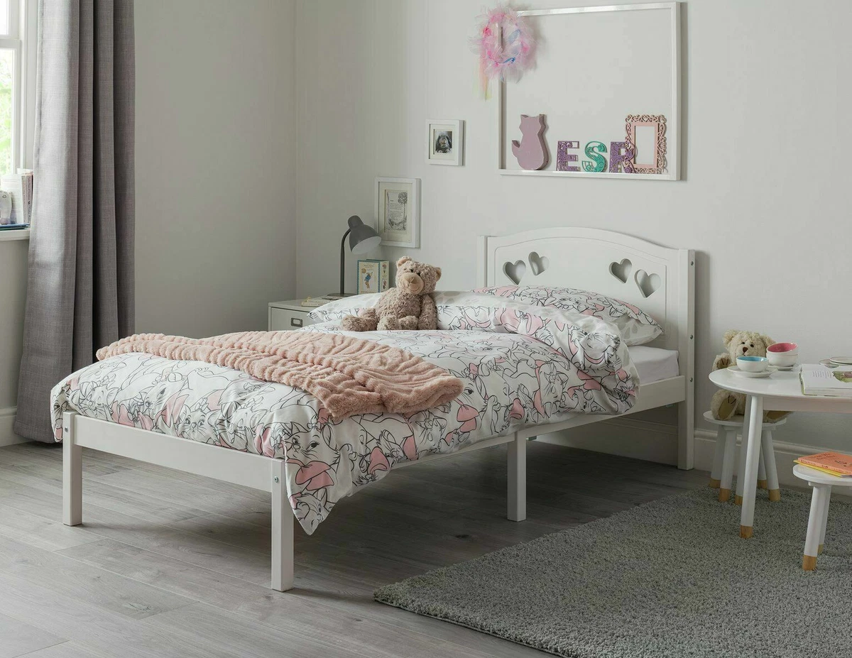 Mia Single Bed Frame White