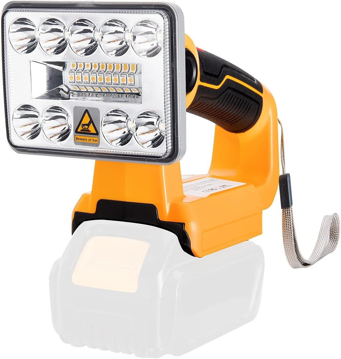 9W 1000LM Cordless LED Work Light Flashlight For Dewalt 20V Max Li