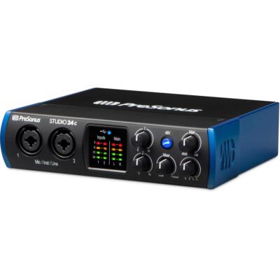 PreSonus Studio 24c 2x2 Ultra-High Definition USB Type-C Audio/MIDI Interface