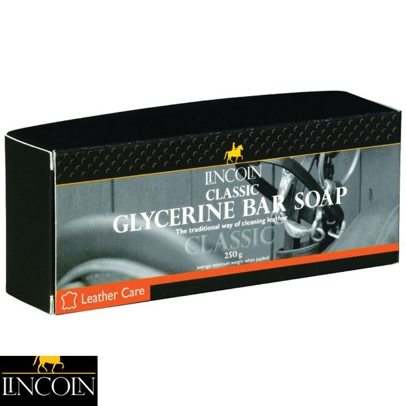 Lincoln Classic Glycerine Bar Soap   Leather Saddle Soap   Tack Cleaning   250g