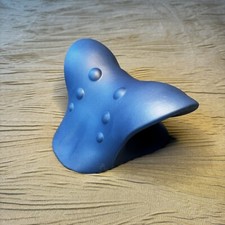 Neck and Shoulder Relaxer, Chiropractic Pillow Neck Stretcher Blue