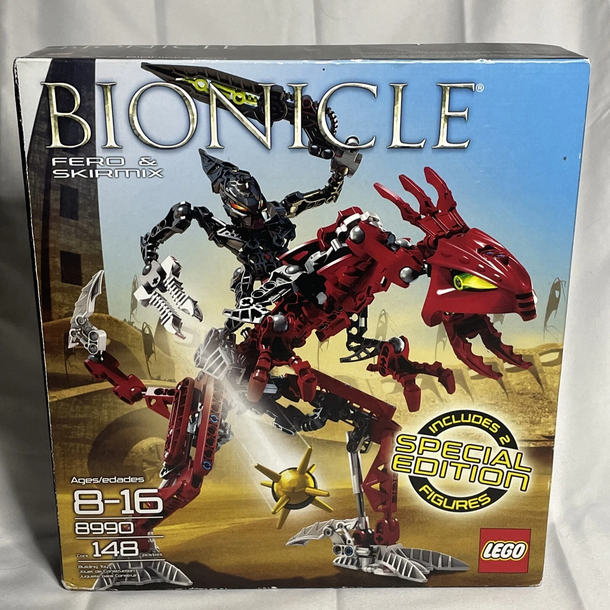 LEGO BIONICLE Special Edition: Fero and Skirmix 8990, 148 pieces, NIB