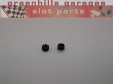 Greenhills Scalextric Black 11 Toothed Pinion Pair - NEW - G2451