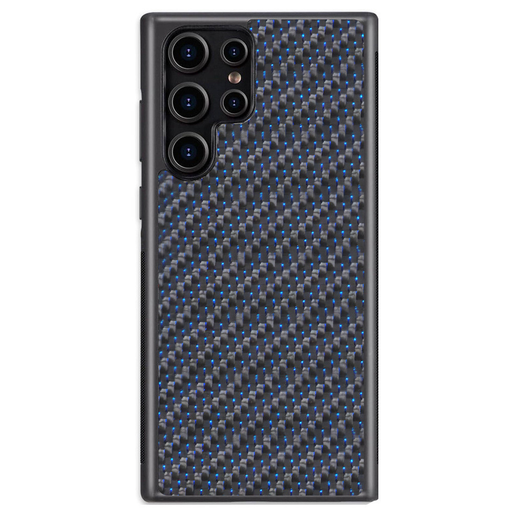100% Carbon Fiber + TPU Edge Case For Samsung Galaxy S24 S23 Ultra Plus Cover