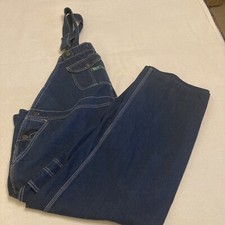 Key Imperial Brand Mens Bib Overalls Workwear Blue Size 54x32