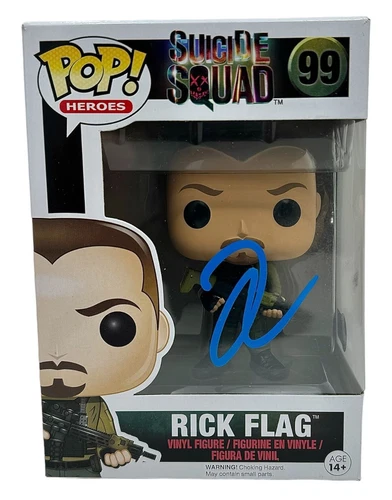 Joel Kinnaman Signed Funko Pop Suicide Squad Rick Flag #99 Autograph Beckett COA
