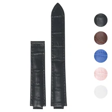 StrapsCo Croc Embossed Leather Watch Band Strap for Ballon Bleu