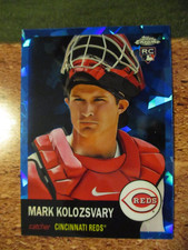 Mark KOLOZSVARY 2022 Topps Chrome Platinum Blue Atomic Refractor /100 Reds RC 55