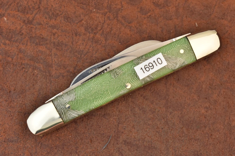 Faca de congresso BULLDOG BRAND SOLINGEN ALEMANHA VERDE NÉVOA CELULÓIDE 2004 (16910) - Imagem 4 de 4